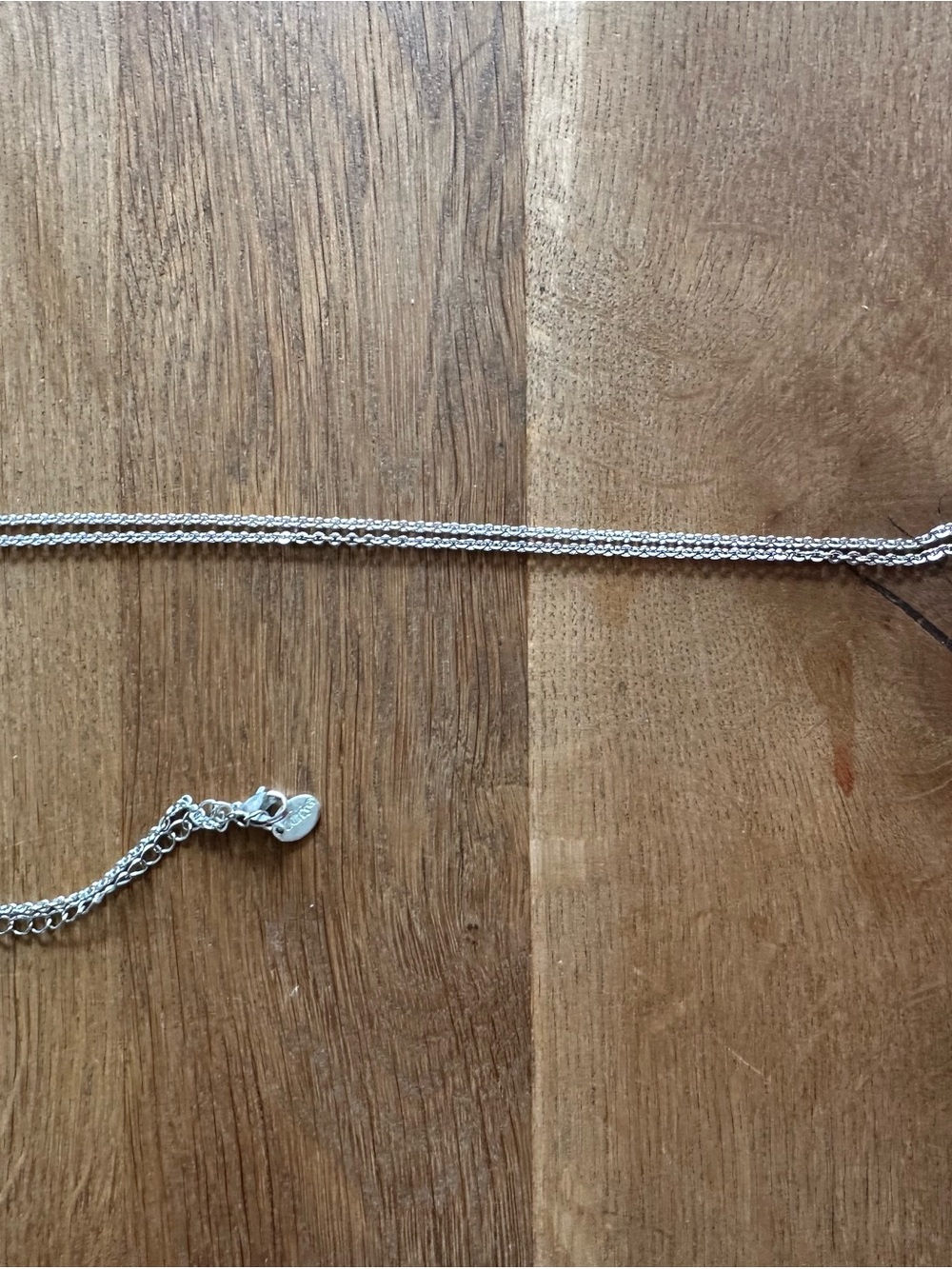 Claire's Silver Faux watch locket with Chain Necklace